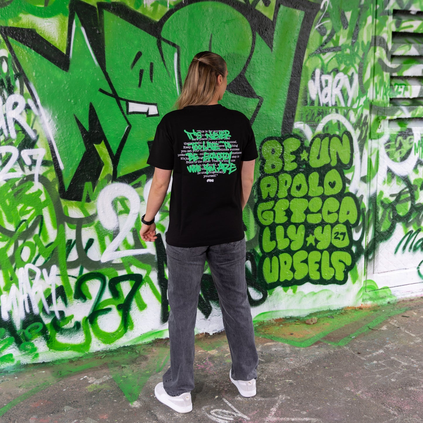 MAE27xMurWalls // be unapologetically yourself. puff print