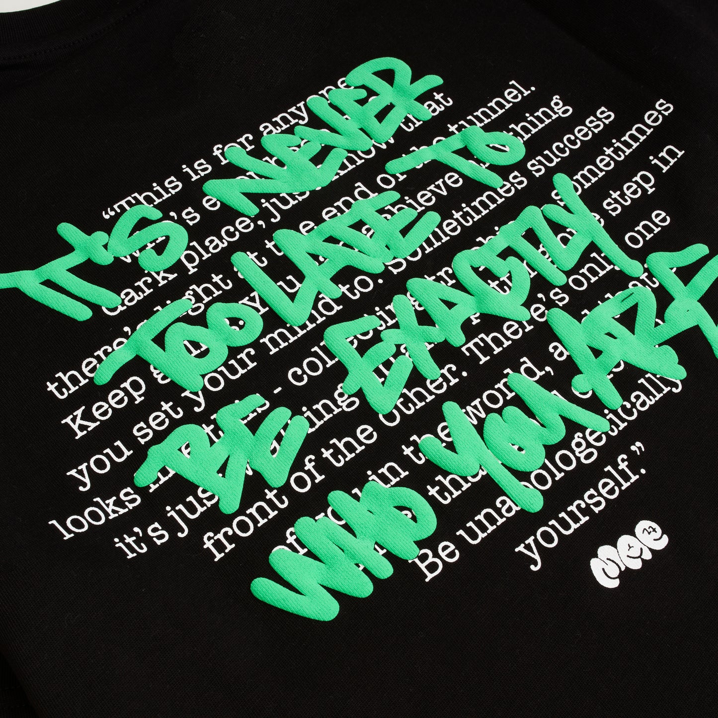 MAE27xMurWalls // be unapologetically yourself. puff print