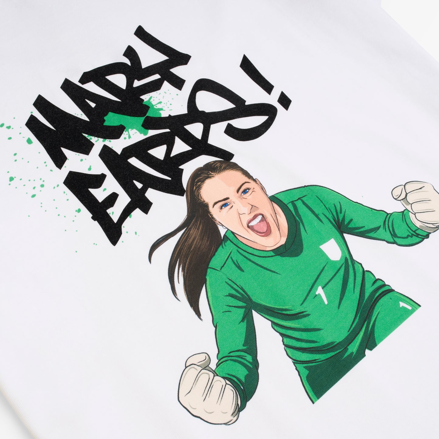 MAE27xMurWalls // Mary Earps graphic